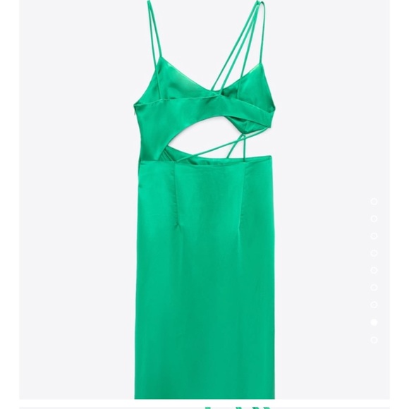 Zara Asymmetric satin effect dress - Picture 6 of 16